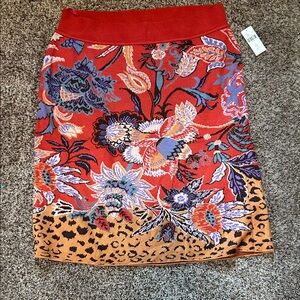 NWT Anthropologie Maeve Delphinia floral knit Pencil Skirt 1X